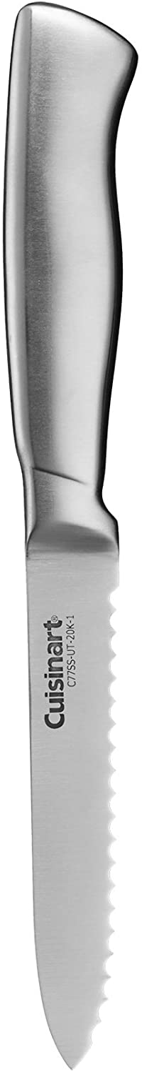 Cuisinart C77SS-15PK Set de Bloque de 15 Piezas con Mangos Huecos de Acero Inoxidable, Blanco Brillante