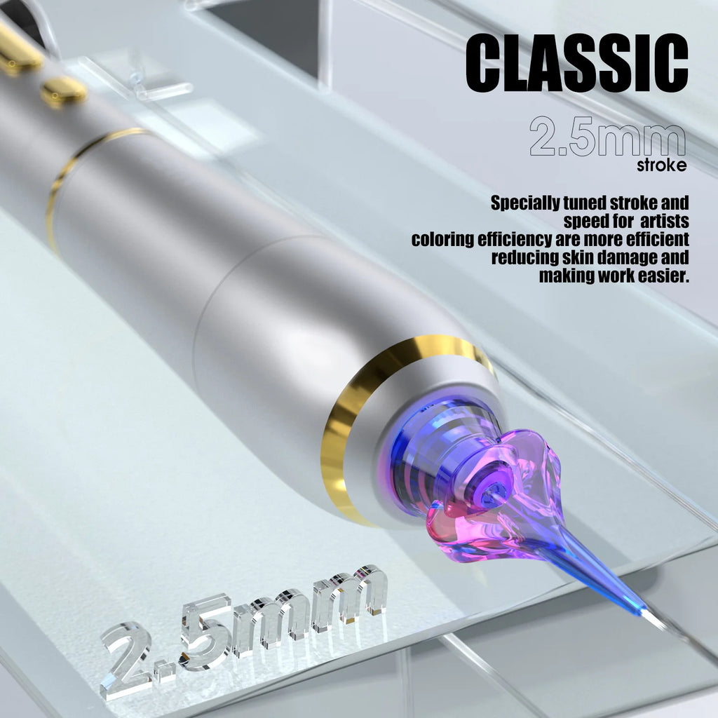 Máquina de Tatuaje Pen Inalámbrica Mast P40 con Recorrido de 2.5 mm