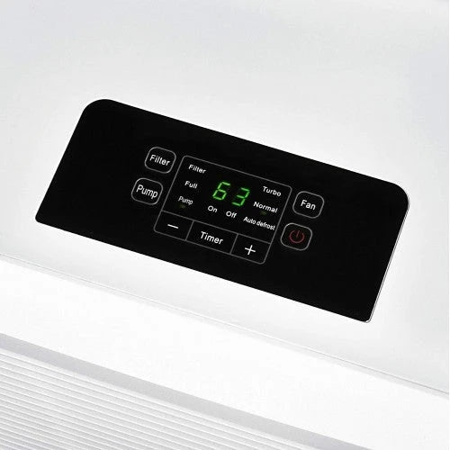 Deshumidificador Ivation de 70 pintas con certificación Energy Star y bomba (60 pintas según nuevo DOE) de gran capacidad, para espacios de hasta 4,500 pies cuadrados. Incluye humidistato programable, conector para manguera, apagado/reinicio automáti