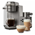 Keurig K-Cafe Cafetera de Una Taza, Plata/Gris
