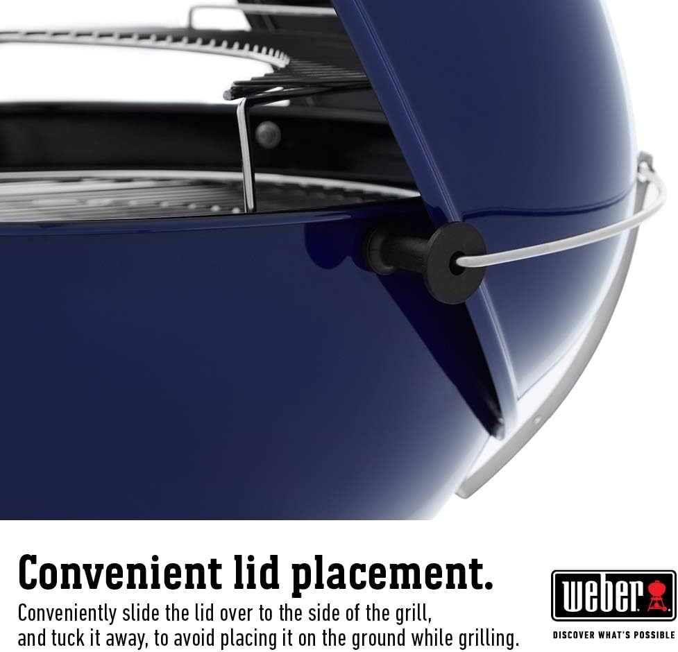 Weber Master-Touch 14516001 Barbecue au charbon de bois, bleu océan profond