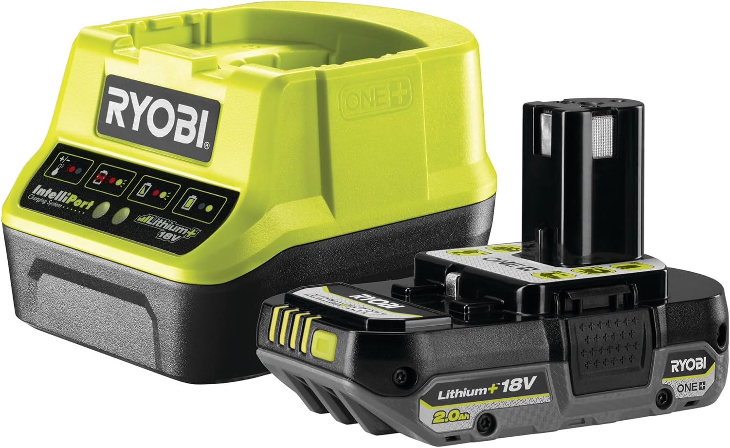 RYOBI - Taille-Haies sans Fil 18V One+ RHT184520 – Lame 45 cm, Capacité 18 mm, Batterie 2.0Ah et Chargeur Inclus – Léger, Maniable, Idéal Haies Moyennes