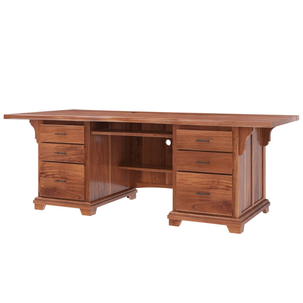 Nismaaya Ace Large Solid Wood Home Office Executive Desk