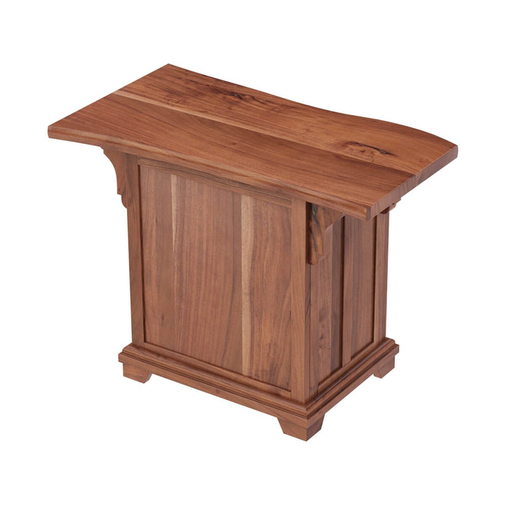 Nismaaya Ace Large Live Edge Top Solid Wood 3 Drawer Vertical File Cabinet