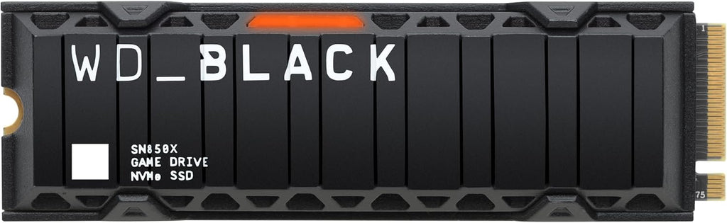 WD_Black SN850X SSD 4 to, Disque SSD Interne avec dissipateur Thermique, Gaming SSD, Haute Performance Disque de Jeu, Lecture jusqu'à 7300 Mo/s, écriture jusqu'à 6,600 Mo/s, PCIe Gen 4.0 NVMe, Noir