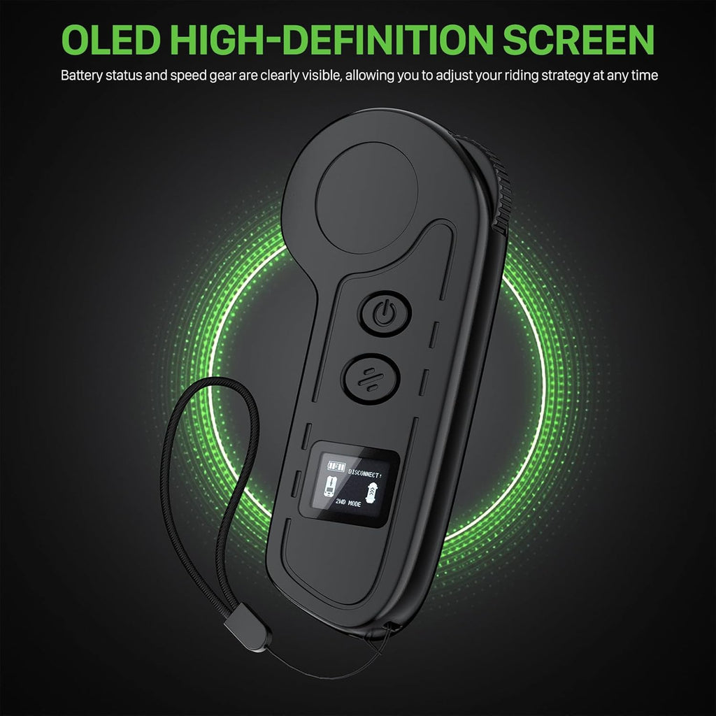 Qekud Skateboard électrique pour adultes et adolescents - Moteur 1800 W 4 modes de vitesse - Télécommande avec OLED avec écran - Noir