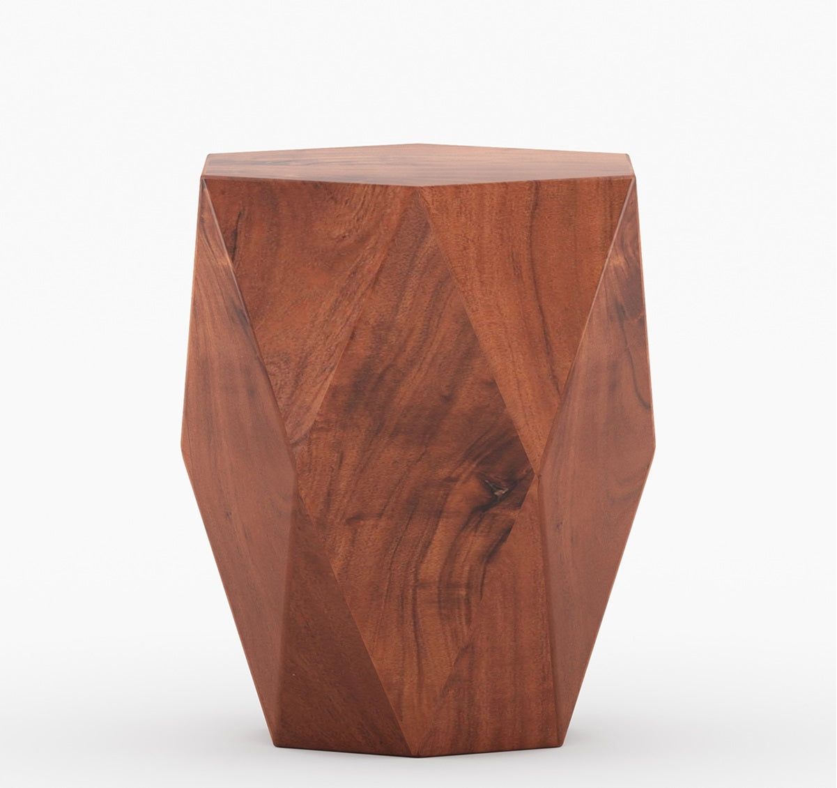 Adelio Modern Solid Wood Diamond End Table