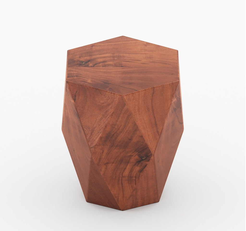 Adelio Modern Solid Wood Diamond End Table