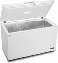 METRO Professional Congélateur bahut GHF2700S, acier, 188 x 73.5 x 94.5 cm, 700 L, 125 W, 3 paniers, éclairage LED, avec serrure, blanc/gris