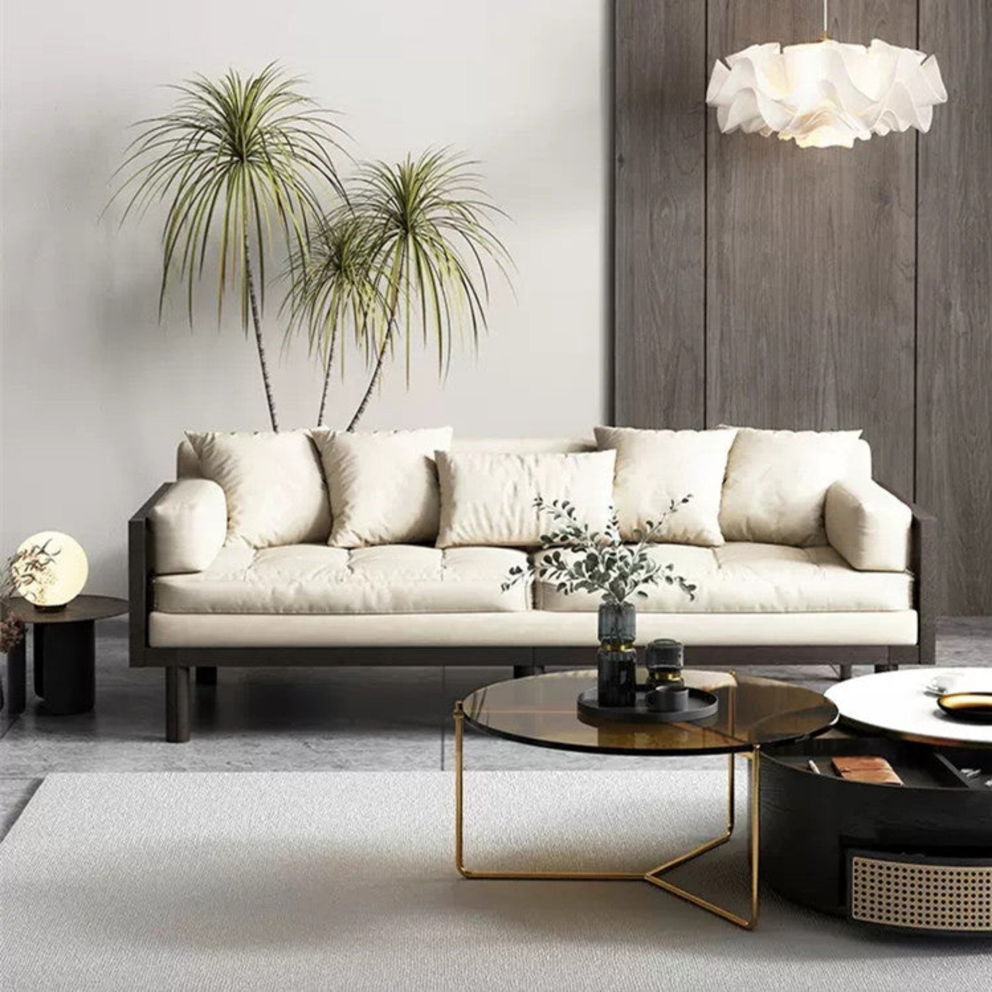 Nismaaya Multifunction Pull Out Sofa Cum Bed Solid Wood Frame