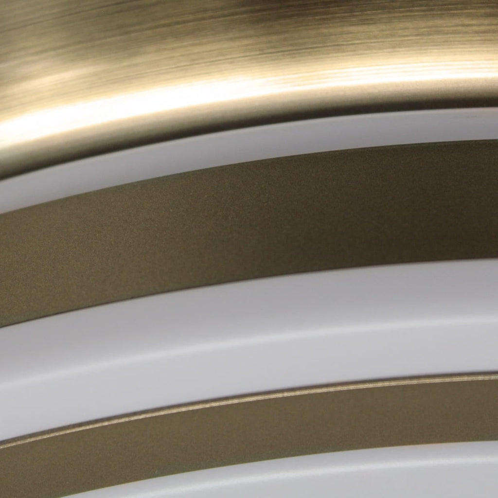wonderlamp – Ventilador de Techo con Luz LED Pearl Mini, Aspas Retráctiles, Motor DC Muy Silencioso, 3 Temperaturas de Color Regulables, 46W, Blanco