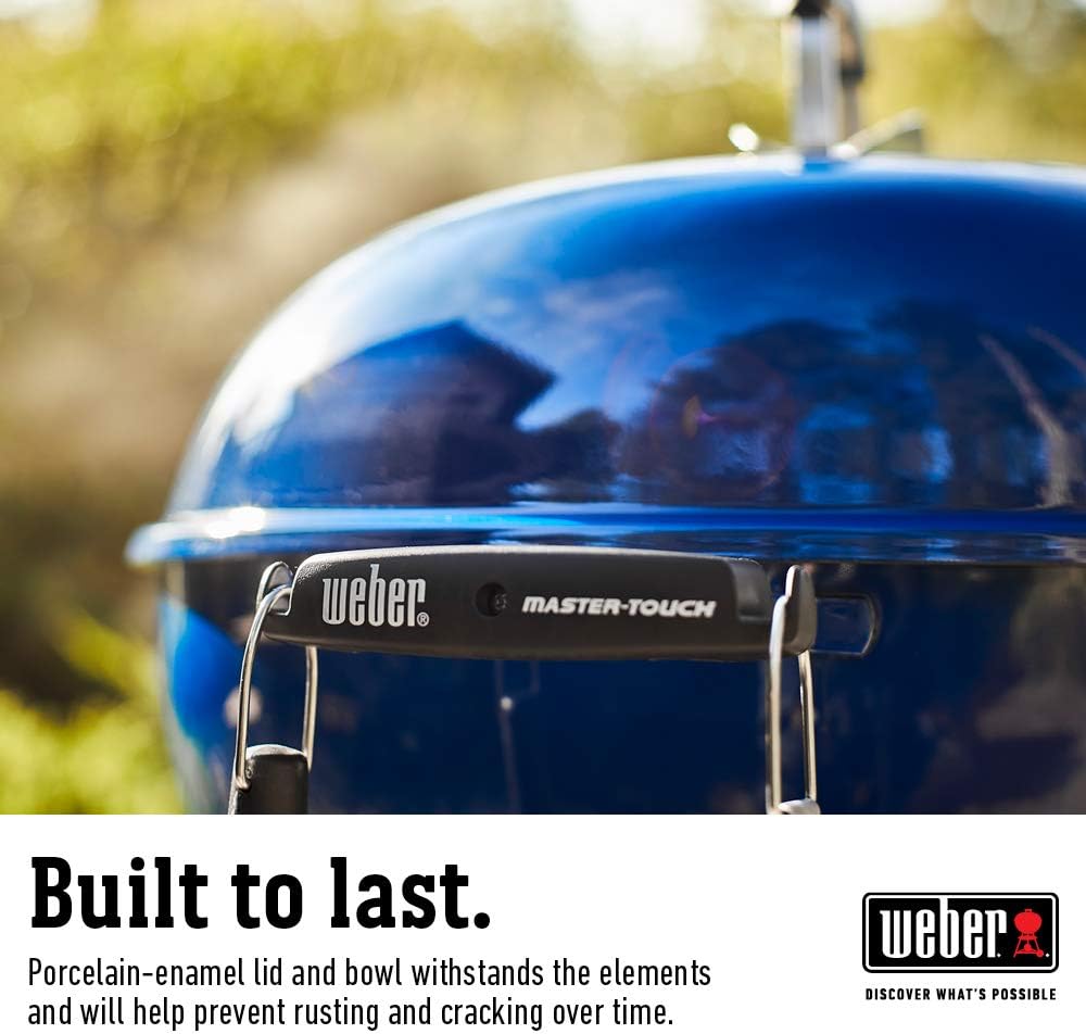Weber Master-Touch 14516001 Barbecue au charbon de bois, bleu océan profond