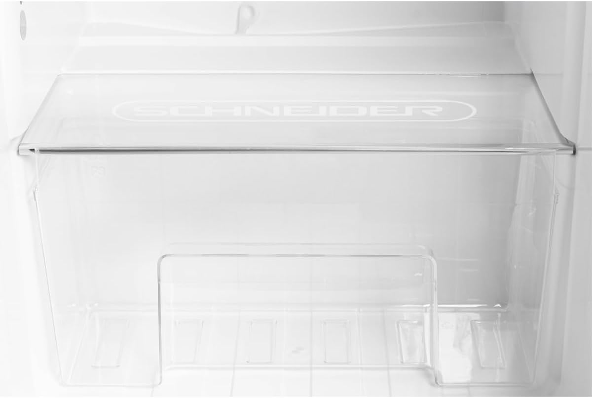 SCHNEIDER SCDD208VVA, Réfrigérateur 2 portes, 211L (172+39), Froid statique, Dégivrage automatique, 3 clayettes verre, Thermostat réglables, Pieds réglables,Vert amande