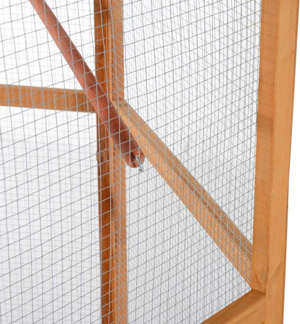 viario Hexagonal Grande de Madera para Exteriores con Techo Cubierto