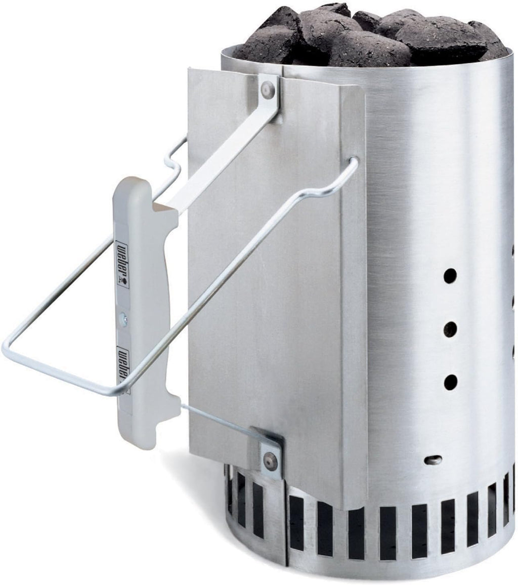 Weber Classic Kettle barbecue au charbon de bois, surface de cuisson Ø 57cm, barbecue avec couvercle et cuve en acier emaillé, thermomètre intégré au couvercle, trépied et roues - Noir (1341504)