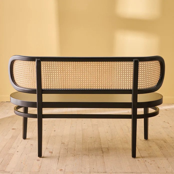 Musk Teak Rattan Bench
