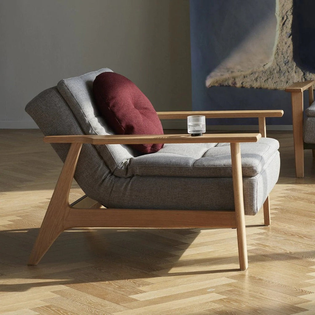 Nismaaya Adarsh Oak Wood Lounge Chair & Sofa