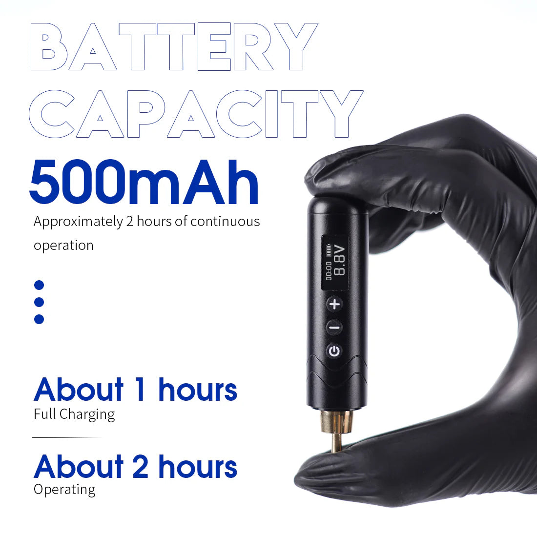 Kit de Baterías Mast Tour2 para Máquina de Tatuaje Inalámbrica tipo Bolígrafo