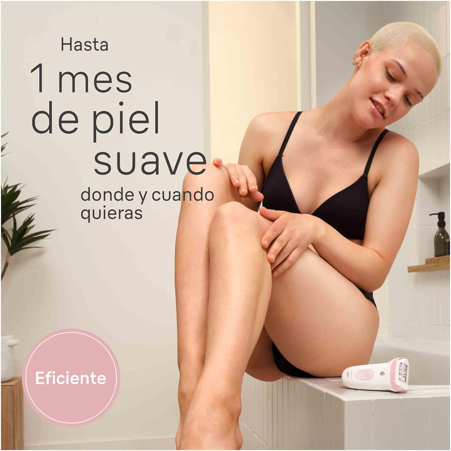 Braun Silk-épil 7 7-030 Épilateur pour femme Blanc/rose flamant rose