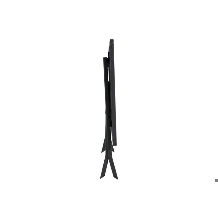 Table de jardin pliante carrée "Greensboro" pétrole 2 places en acier traité époxy - Hespéride