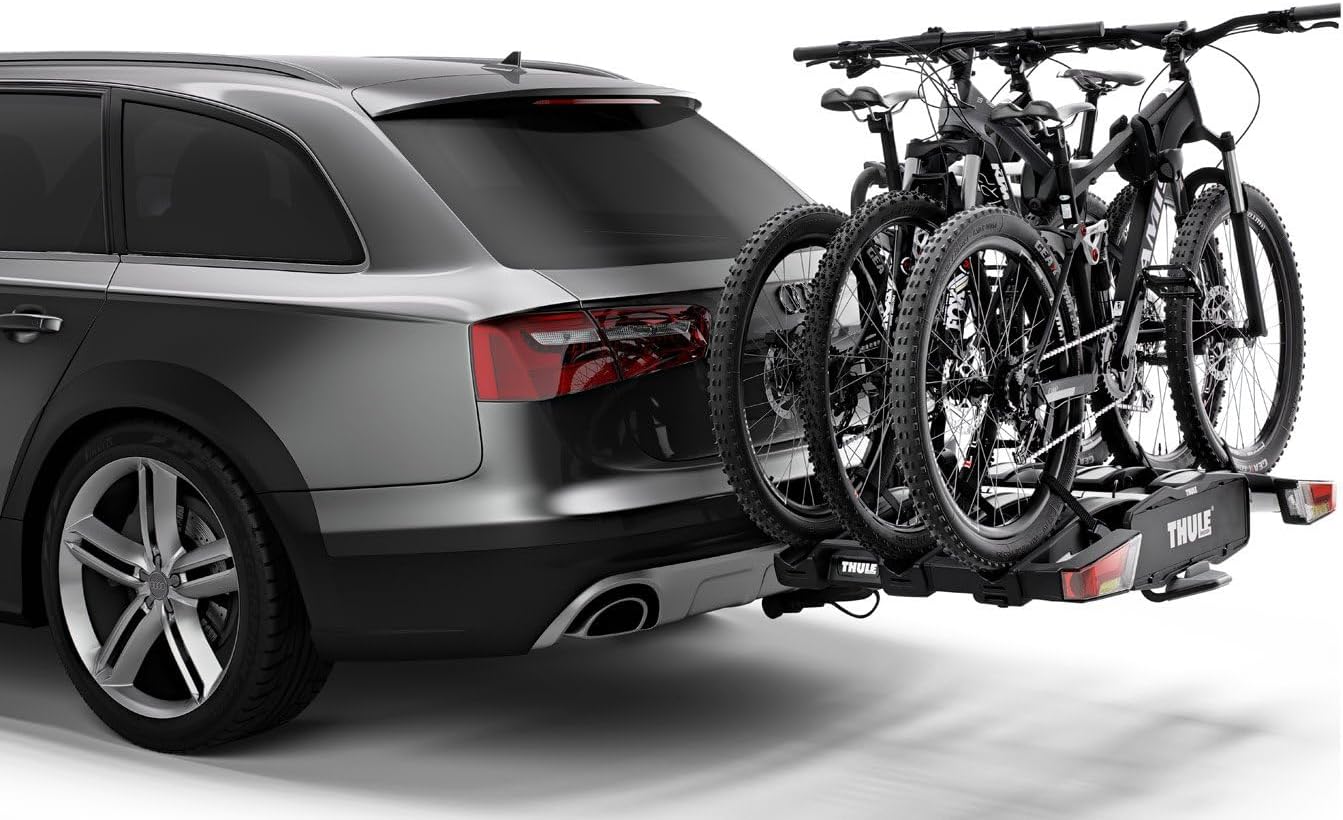 Thule EasyFold XT Porte-Vélos, Porte-Vélos sur Attelage Black/Aluminum 2 Bikes