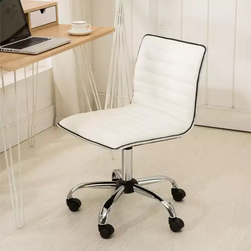 Chaise de bureau Fremo Chromel réglable à vérin pneumatique, blanche