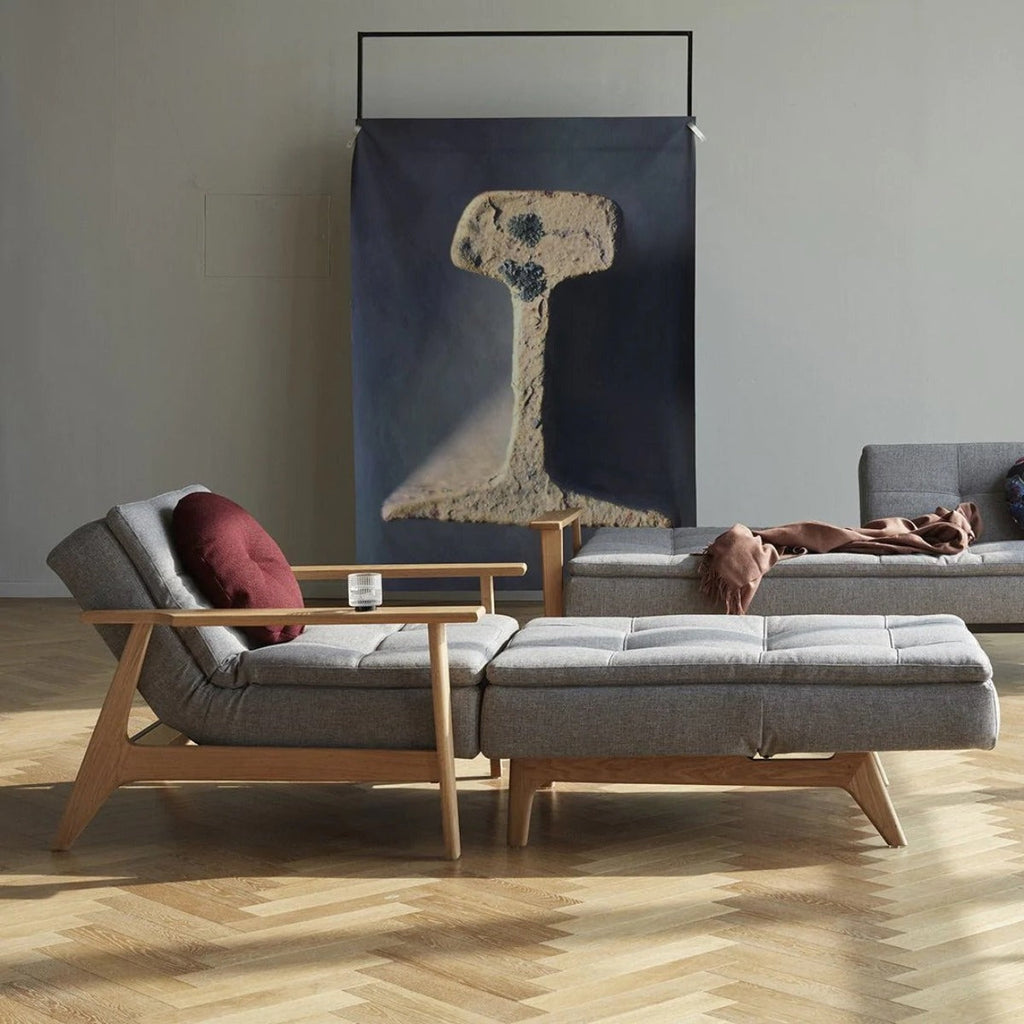 Nismaaya Adarsh Oak Wood Lounge Chair & Sofa