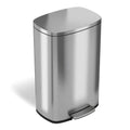 iTouchless SoftStep Bote de Basura de Cocina con Pedal de Acero Inoxidable de 13.2 galones