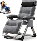 Chaise longue pliable, chaise de terrasse, capacité de charge 200 kg, chaise zéro gravité avec coussin de soutien, porte-boissons, chaise longue de jardin extra large réglable pour patio