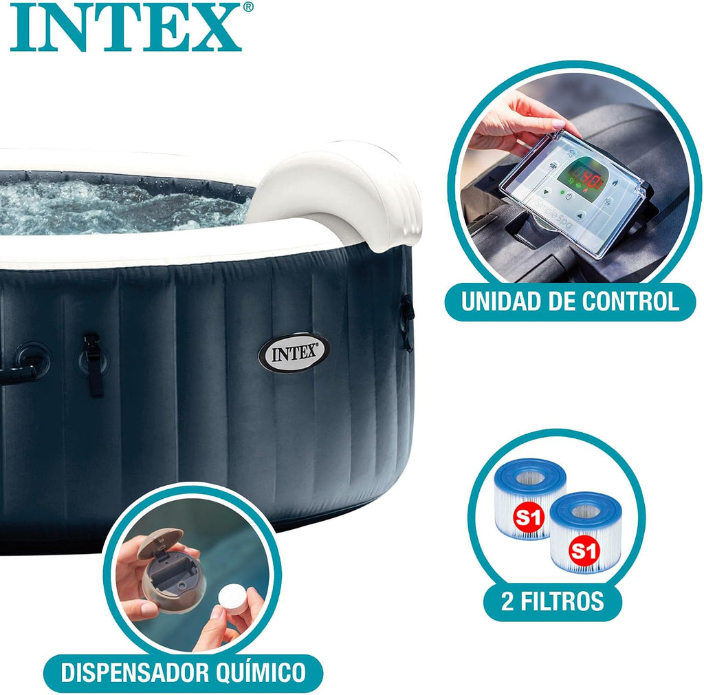 Intex - 28432NP - Pure Spa Blue Navy 6 Places