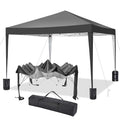 Tonnelle de Jardin Pliante 3x3m, Tente de Réception étanche et Protection UV, Chapiteau/Pavillon 3 Hauteur réglable-Noir