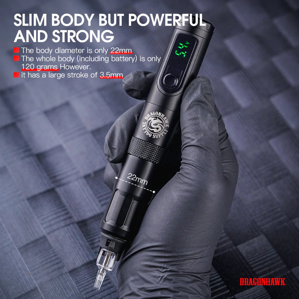 Máquina de Tatuaje Inalámbrica Dragonhawk X4 Pen