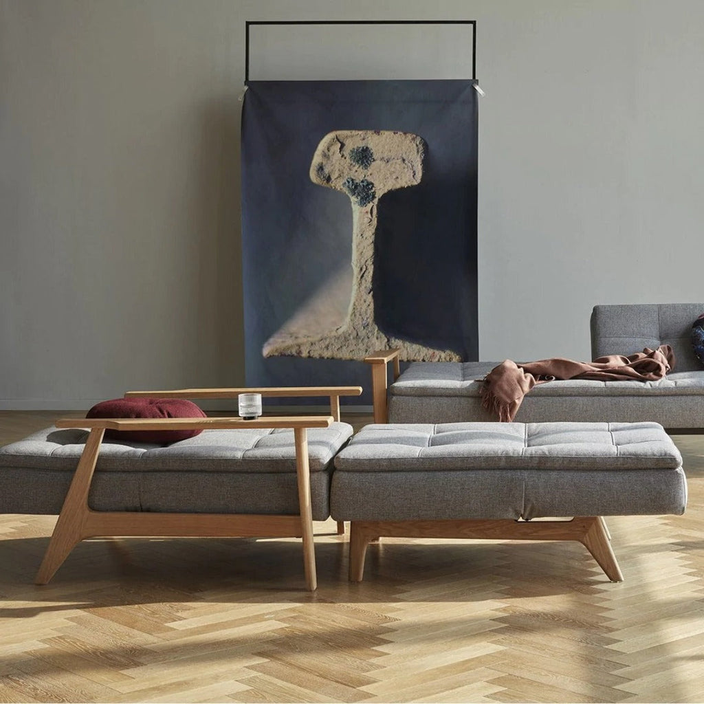 Nismaaya Adarsh Oak Wood Lounge Chair & Sofa