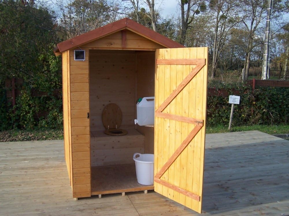 Abri WC Panneaux de Bois avec Lave, 1.81m2, 16mm