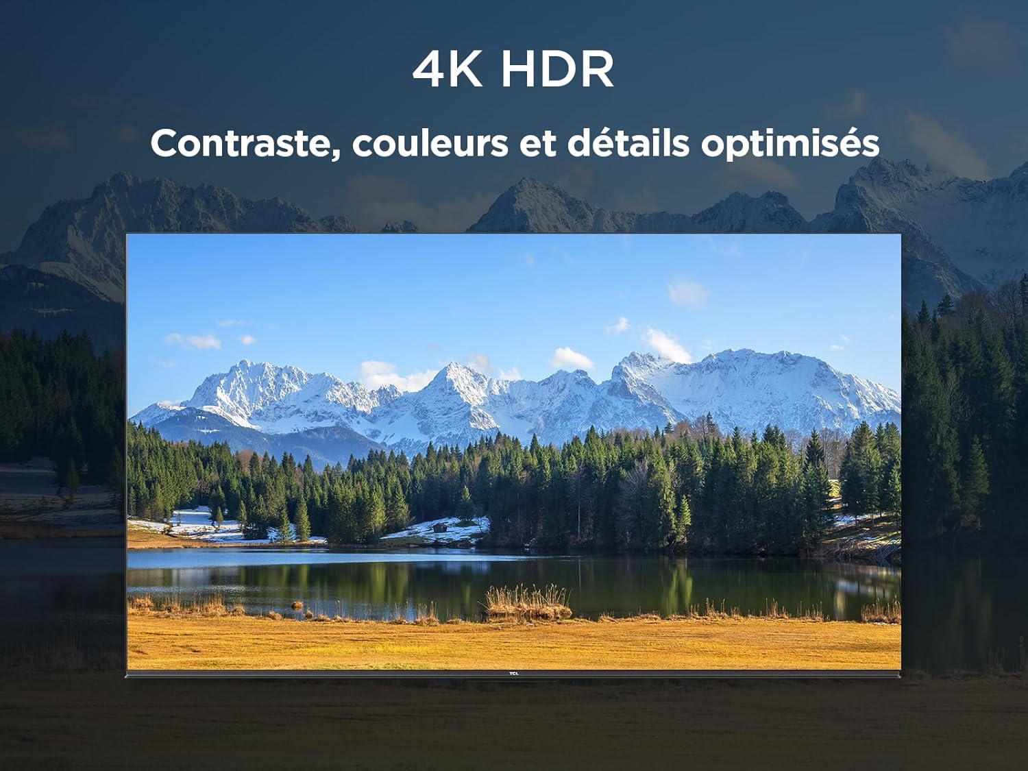 TCL 43V6C TV 43" 4K UHD Smart LED TV, 4K HDR, Google TV avec design sans bords (Dolby Audio, Motion Clarity, compatible avec Google Assistant et Alexa)