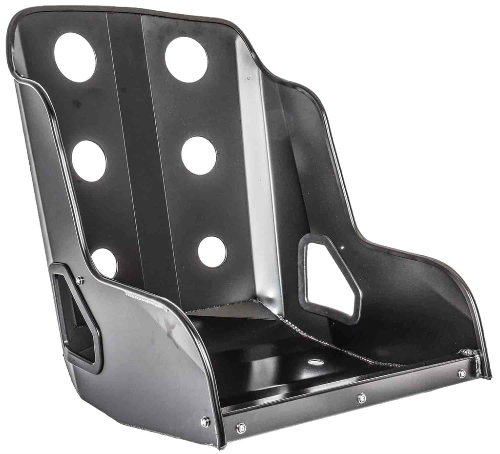 JEGS 702272 Asiento Bomber 18 pulgadas de ancho de cadera, 21 pulgadas de respaldo bajo, 24 pulgadas de profundidad, inclinación de 18 grados