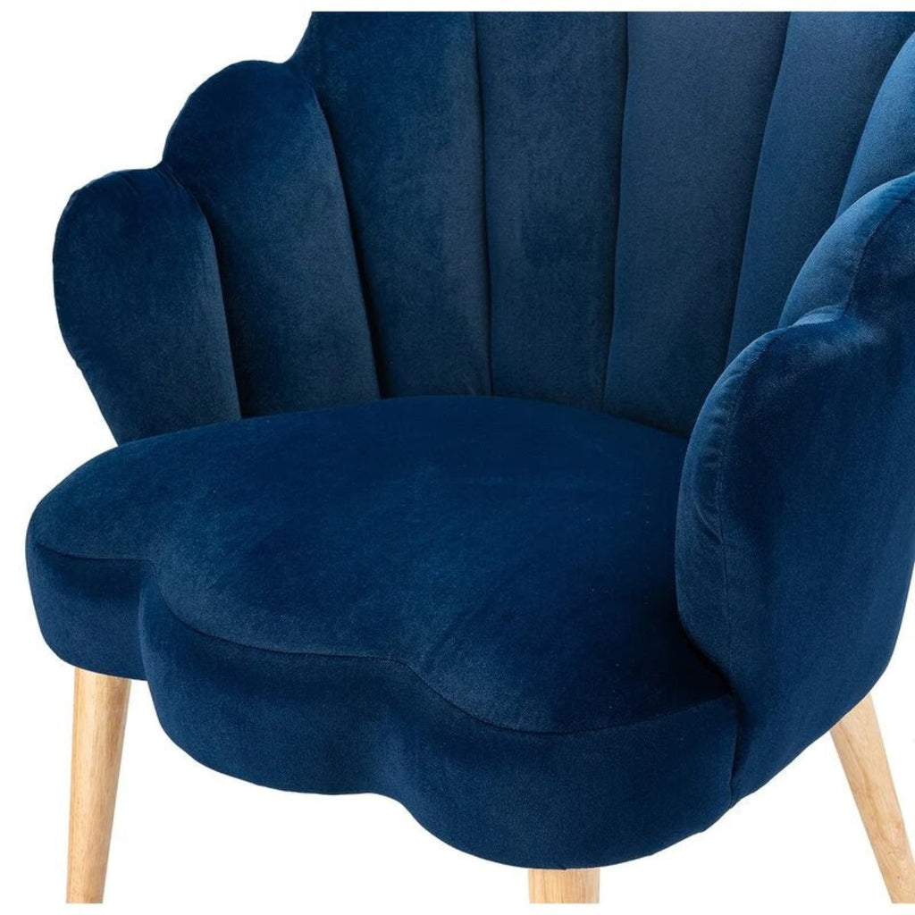 Nismaaya Ado Lounge Chair in Blue Color