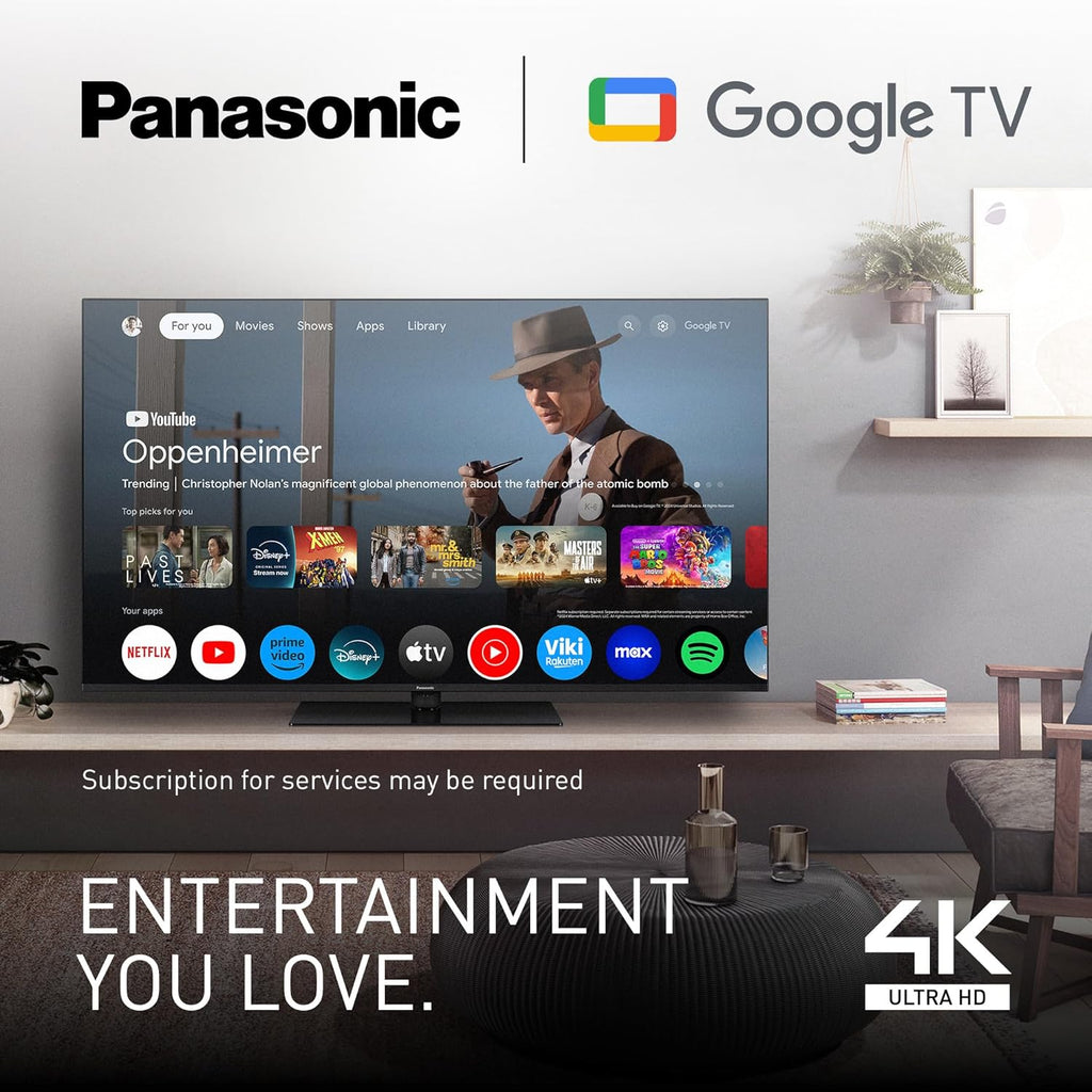 Panasonic TN-43W70AEZ, Série W70 43 Pouces 4K Ultra HD LED Smart TV, 2024, Assistant Google, Chromecast, Dolby Vision & Atmos, Mode Jeux, Bluetooth, pour Une expérience visuelle exceptionnelle