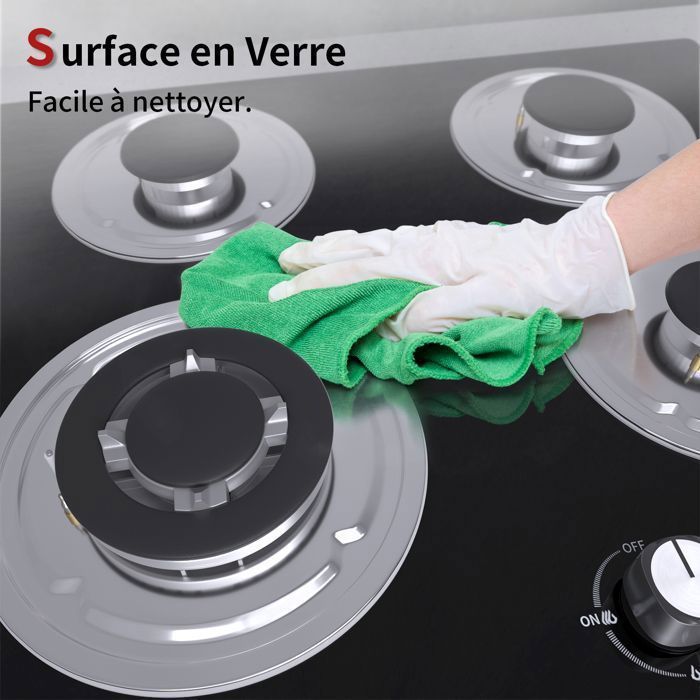Plaque gaz ISEASY 3 feux encastrable 60x52 cm