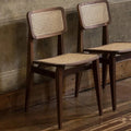 Nismaaya Harini American Walnut & Rattan Office Chair