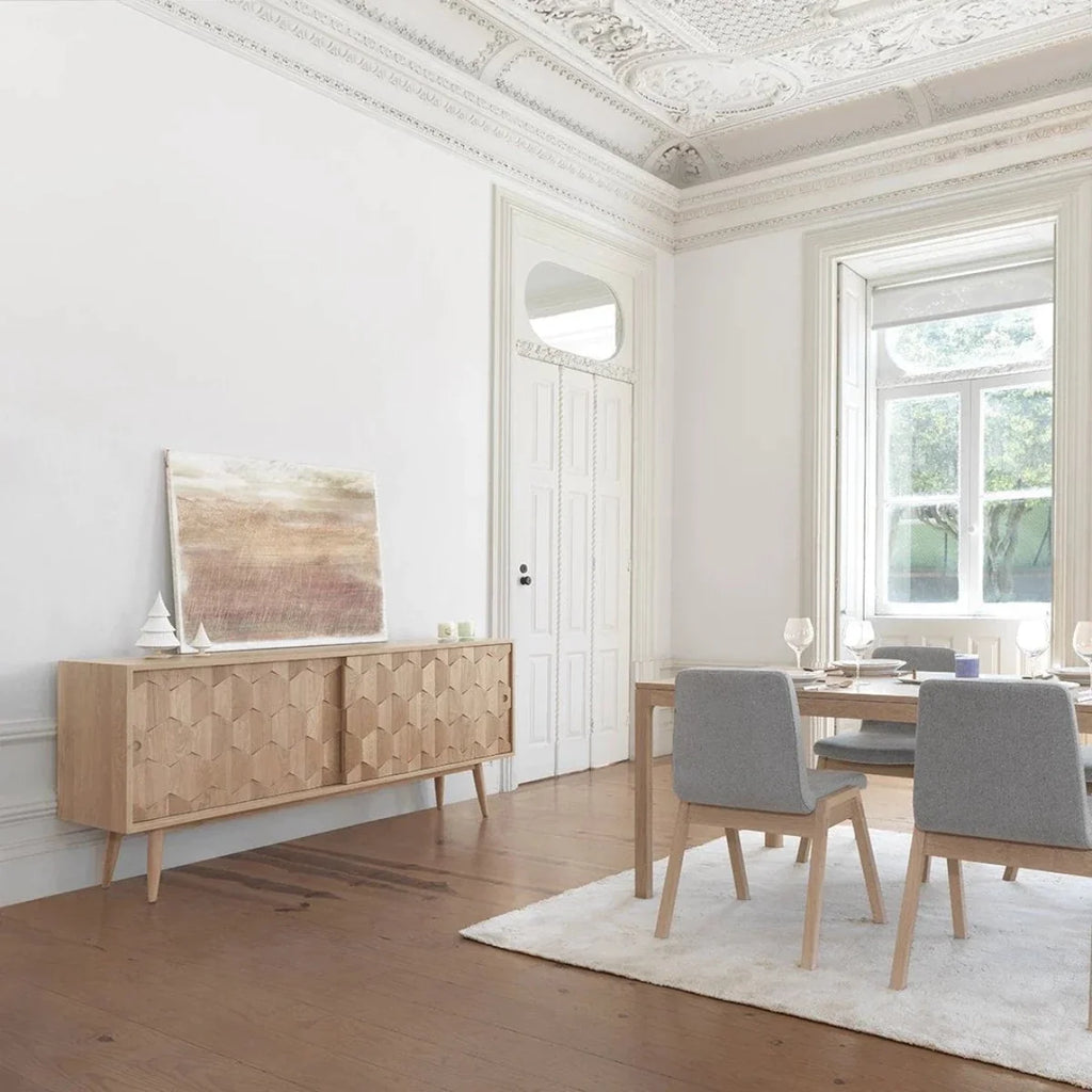 Nismaaya Aeryn Oak Wood Cabinets & Sideboard