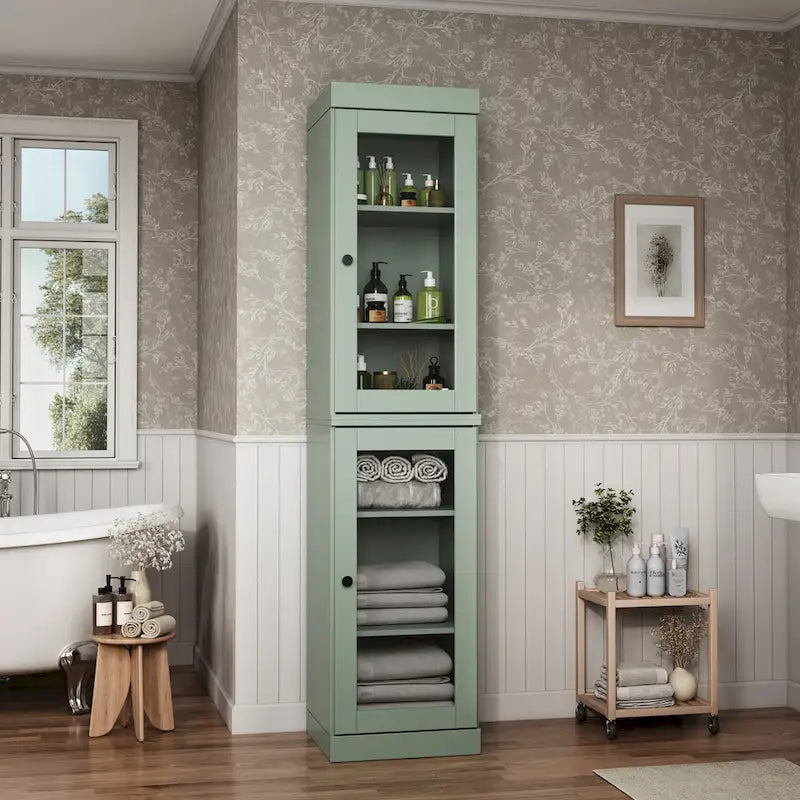Meuble sous-vasque 100 % bois massif 42 cm avec portes en option par Palace Imports