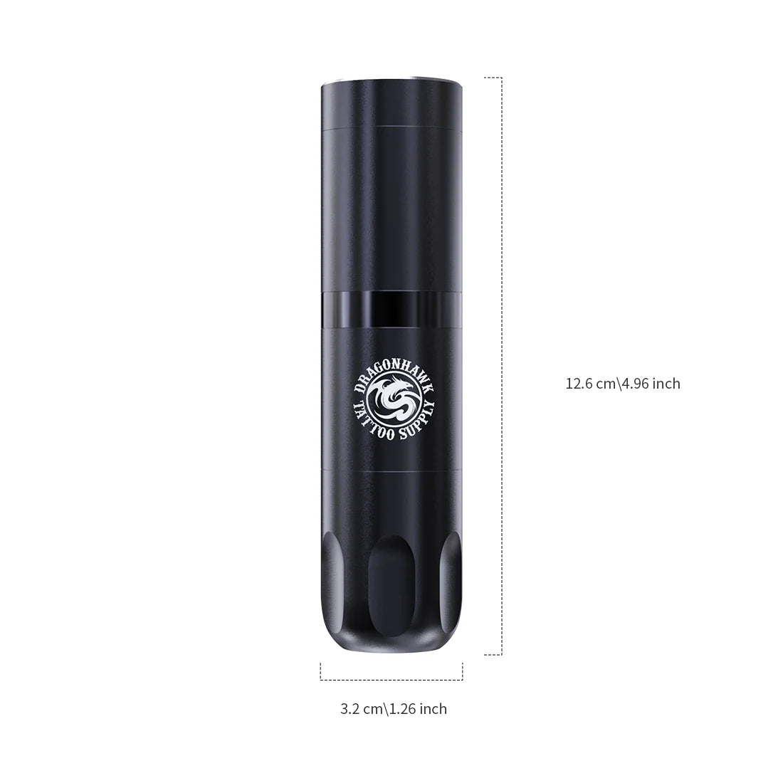 Kit de Máquina de Tatuaje Inalámbrica Dragonhawk X3 con 10 Cartuchos y Dos Botellas de Tinta Negra