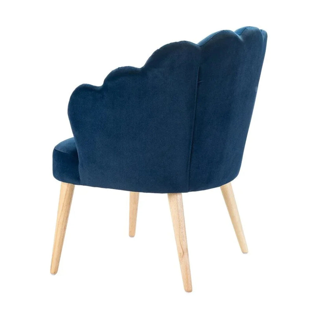 Nismaaya Ado Lounge Chair in Blue Color