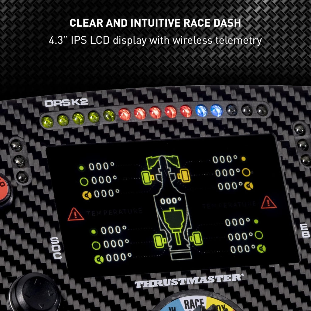 Thrustmaster Formula Wheel Add-On Ferrari SF1000 Edition - Volant de course hautes performances avec écran LED pour PC, PS4, PS5, PS5 Pro, Xbox One et Xbox Series X|S