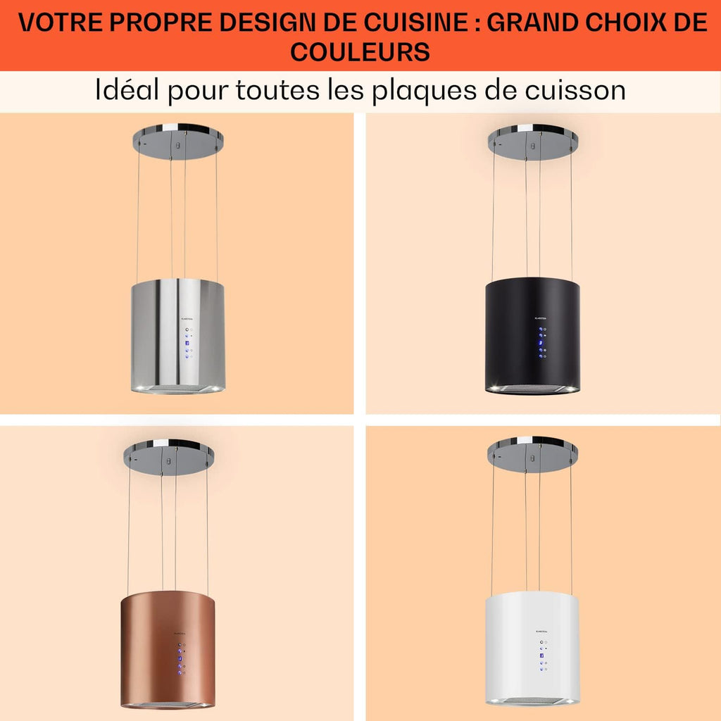 Klarstein Barett Hotte aspirante pour hotte aspirante Noir