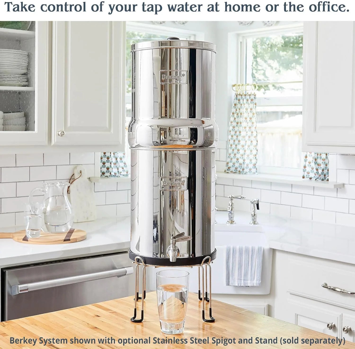 Big Berkey système filtre eau 8L inox gravité + 2 filtres BB9-2