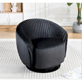 Petit fauteuil pivotant rond en velours Milvo
