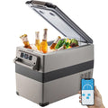 VEVOR Réfrigérateur Portable à Compression 45 L,Réfrigérateur de Voiture 693 x 345 x 456 mm，Mini Frigo Glacière Électrique 60W Réfrigération Rapide Conduite Sécurisée pour Maison/Voiture/Camping