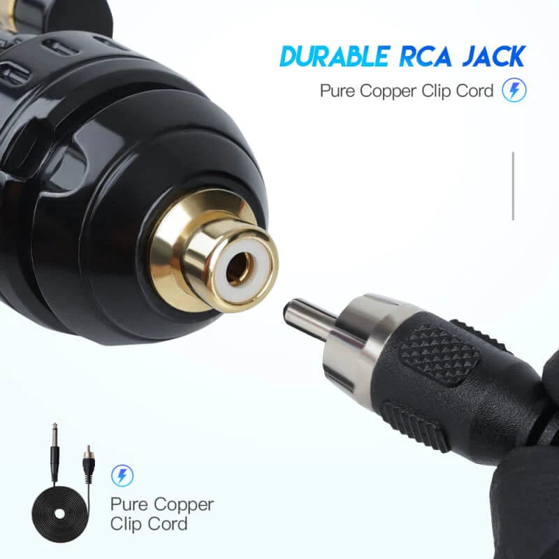 Máquina de Tatuaje Rotativa Dragonhawk X3 con Dos Muelles Personalizados, Recorrido de 4.0 mm, Motor Sin Núcleo